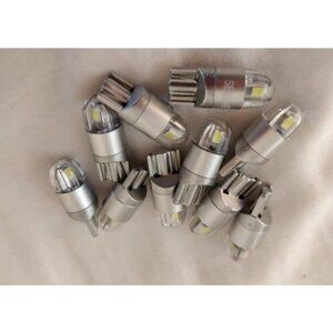 LED Bulbs 6000K White, 168 2825 T10 W5W 3030 Bright Chips, Dome Light